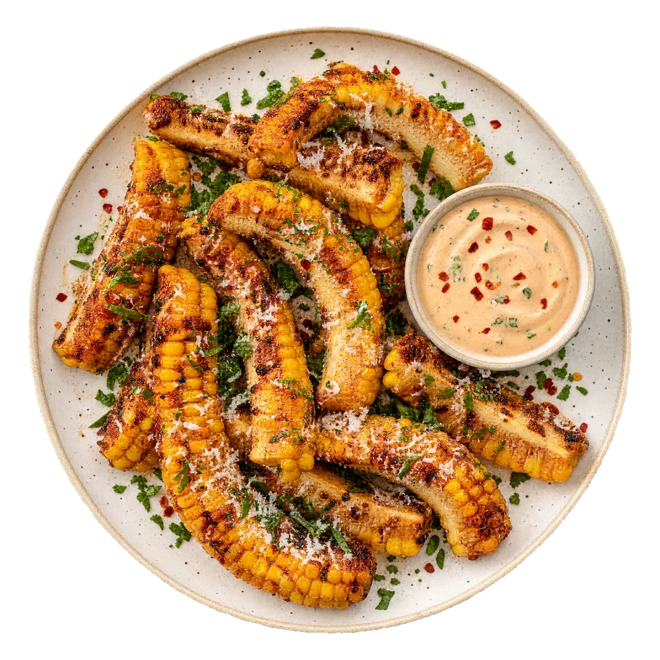 Corn ribs — kukurydziane żeberka z glazurą maślano-miodową