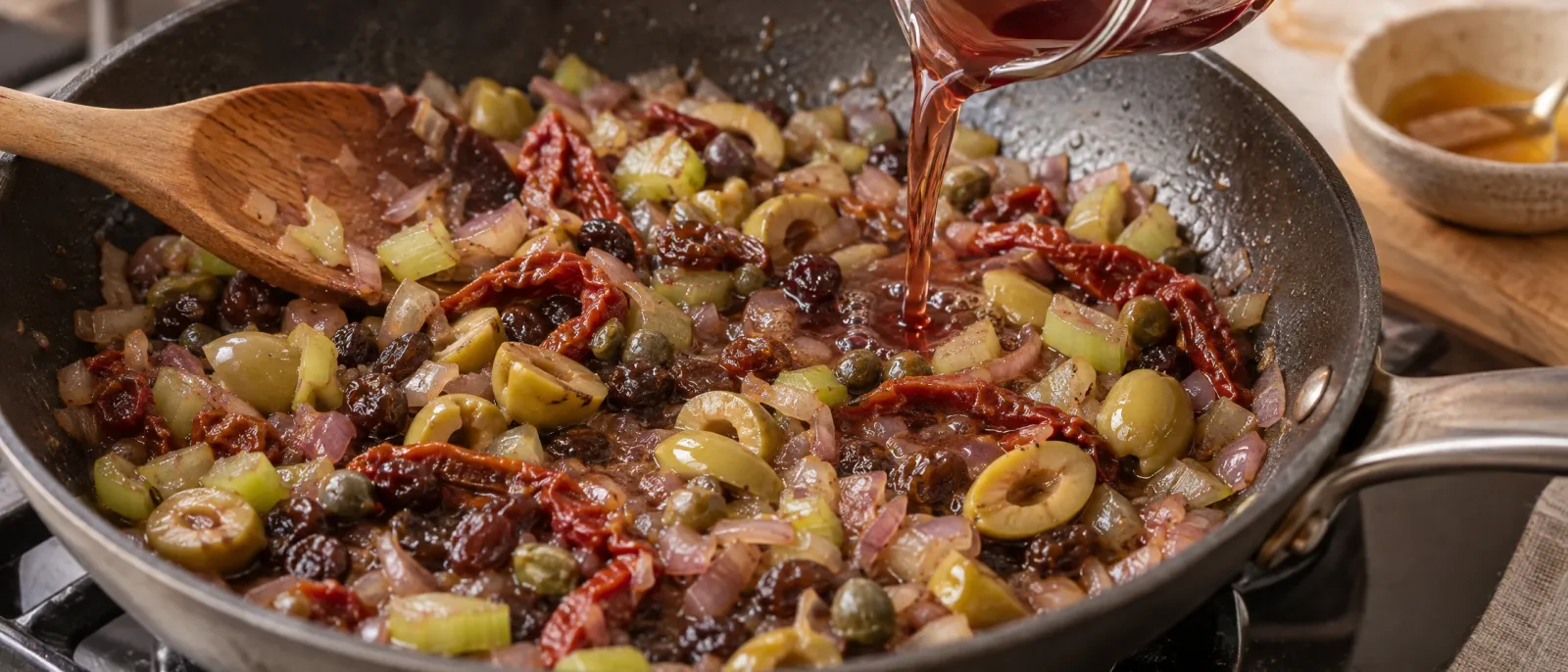 Przygotuj słodko-kwaśny dressing
