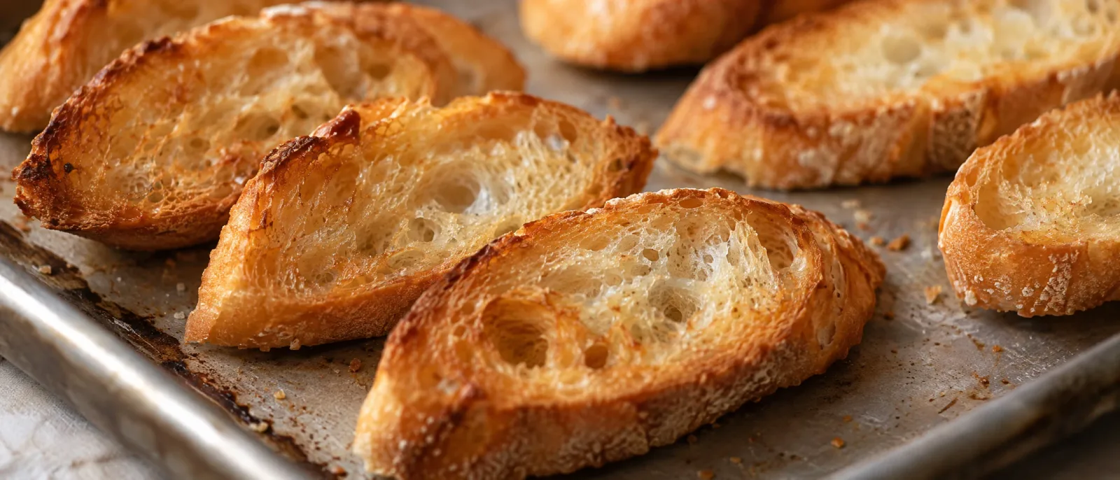Toast the baguette