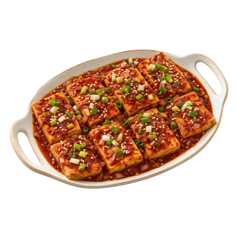 Dubu-jorim — tofu w pikantnym sosie z sezamem