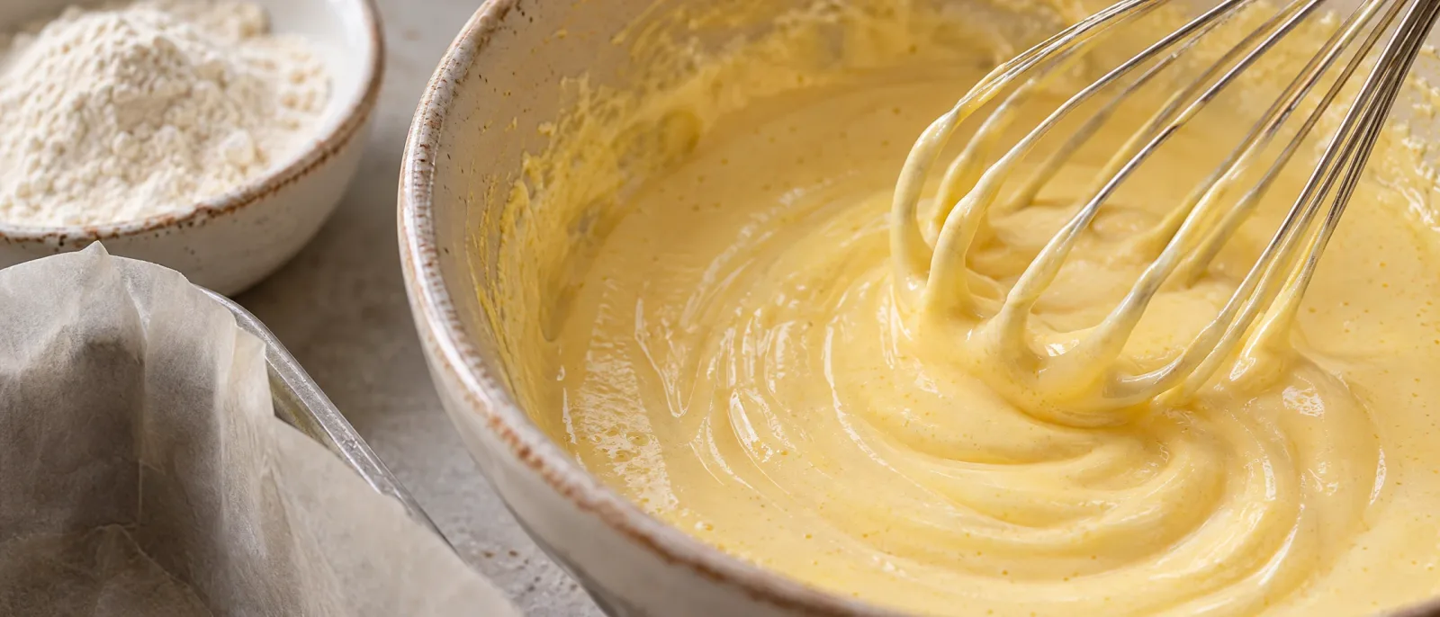 Prepare the tin and yolks