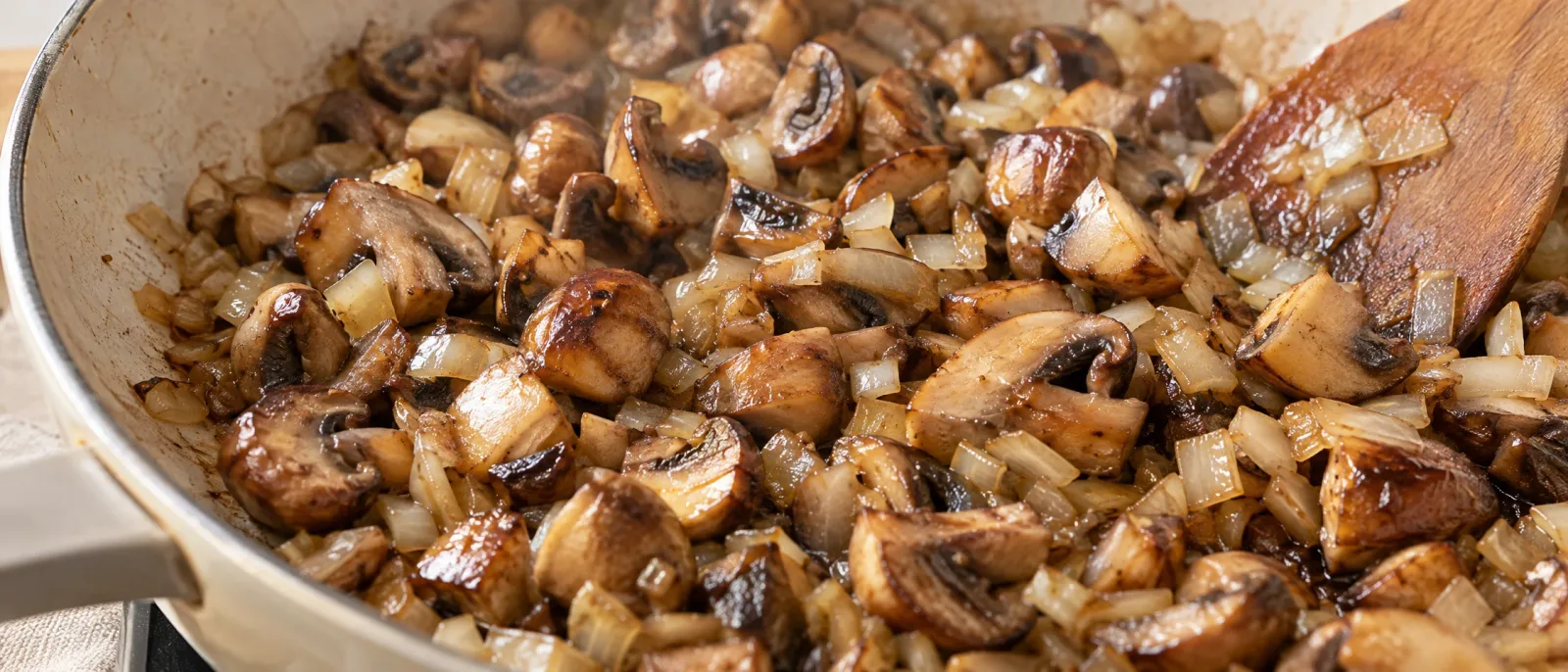 Brown the mushrooms