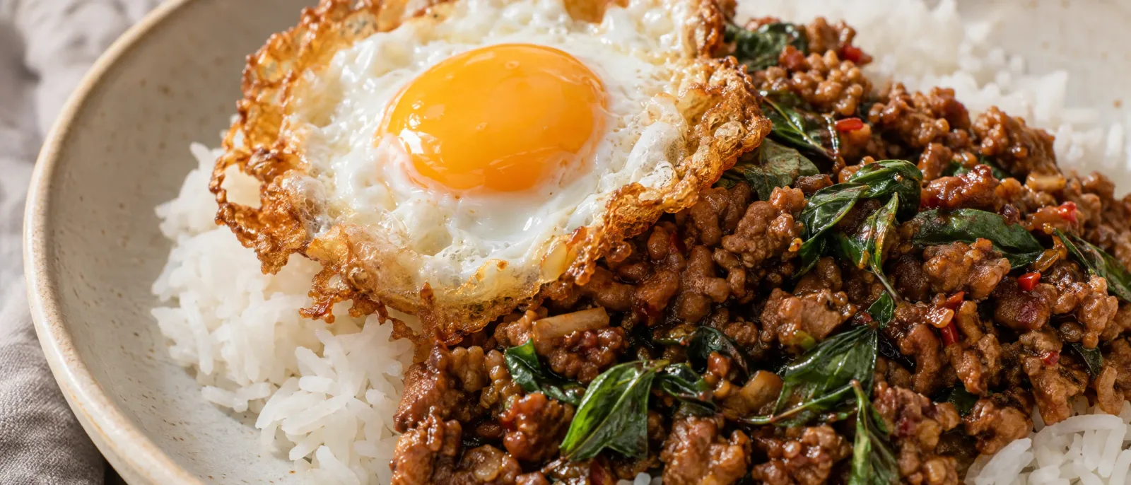 Serve with rice and egg