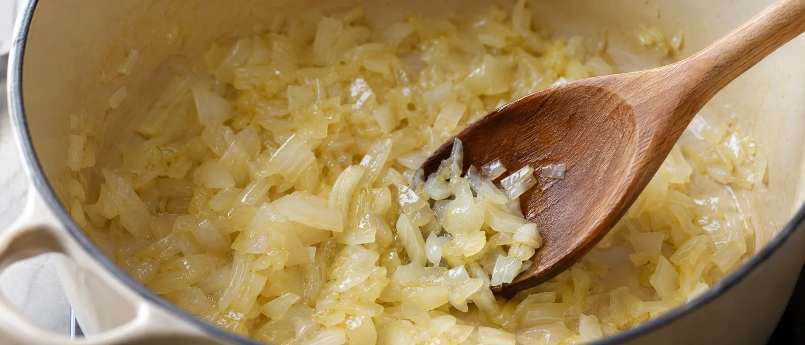 Soften the onion