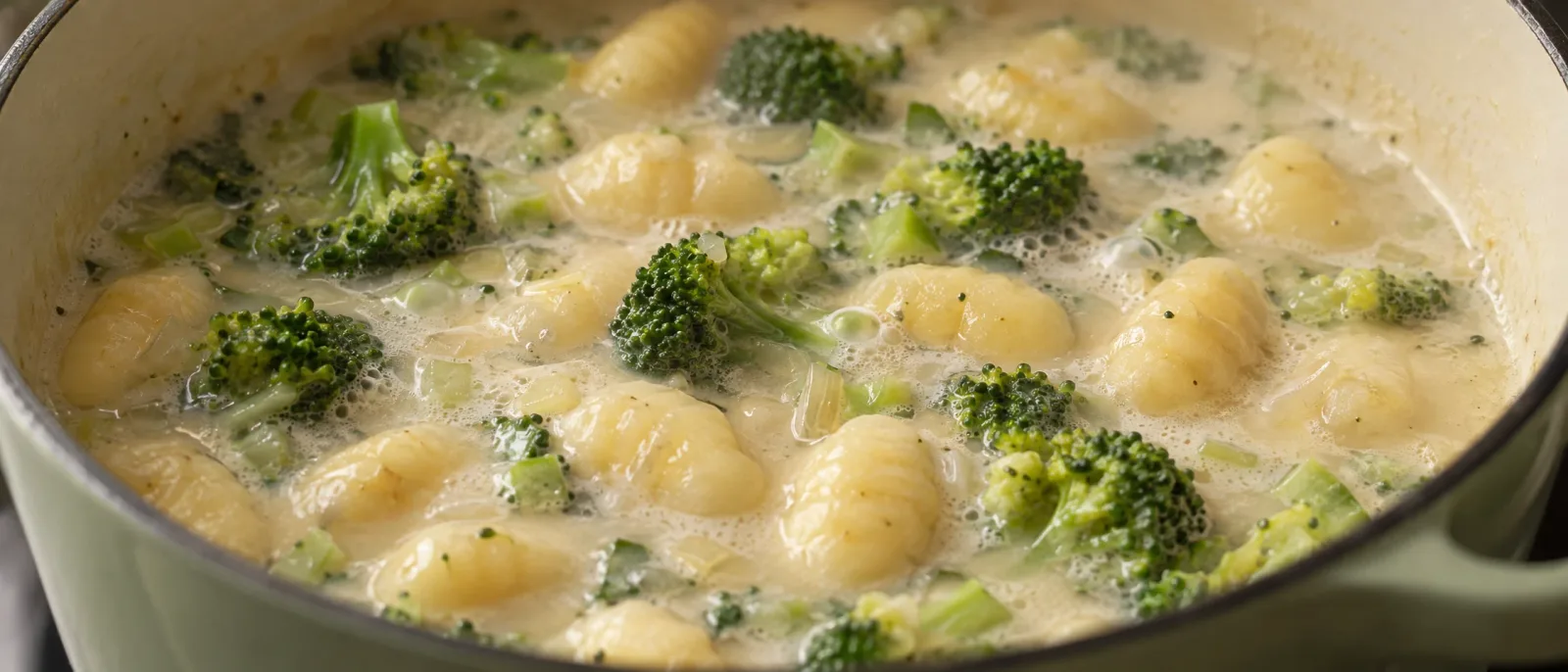 Cook the gnocchi in the soup