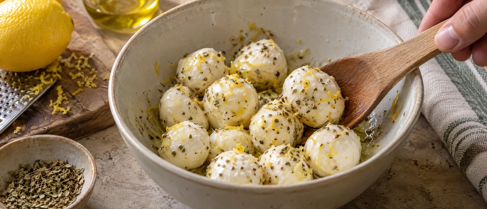 Osusz i dopraw mozzarellę