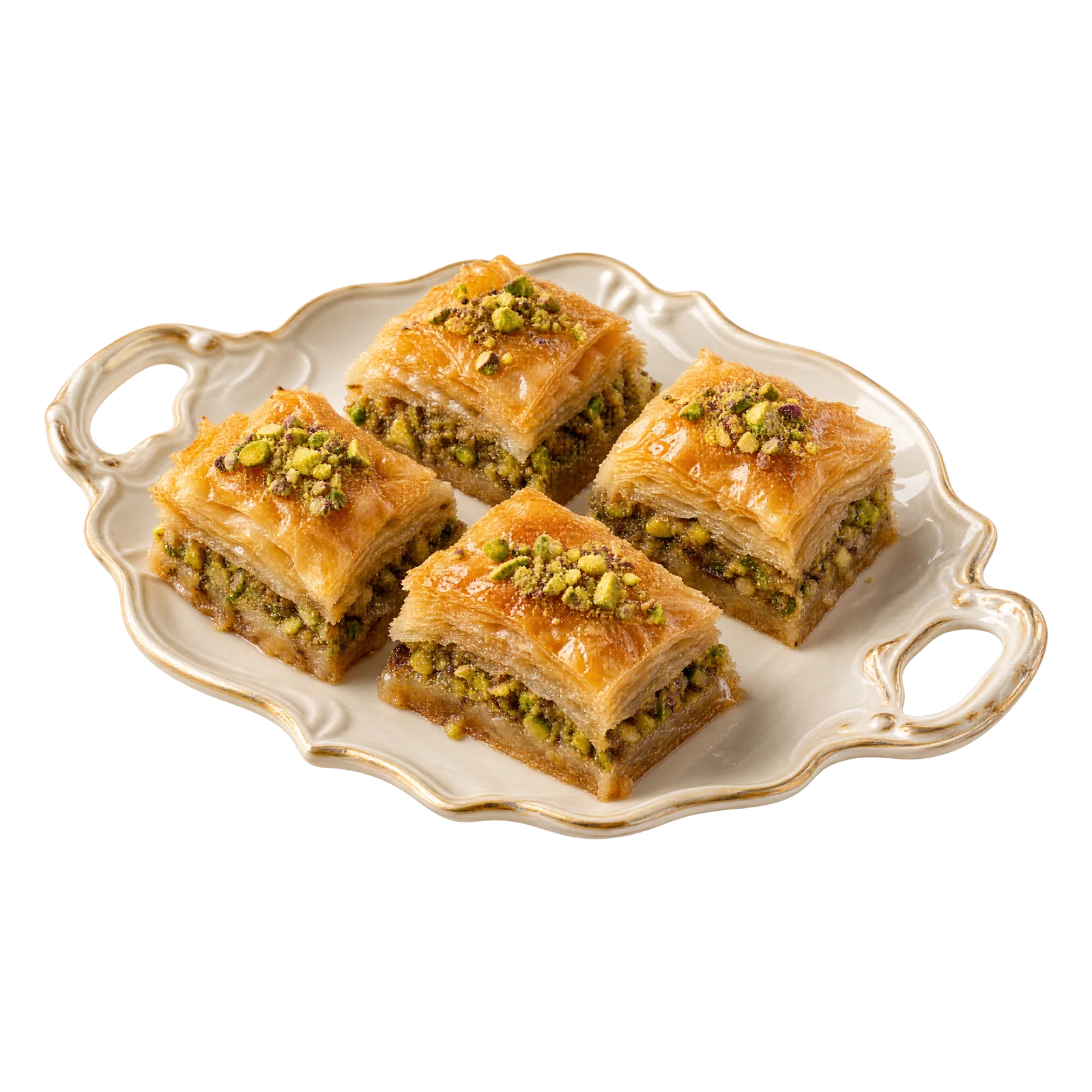 Pistacjowa baklawa z aromatem pomarańczy