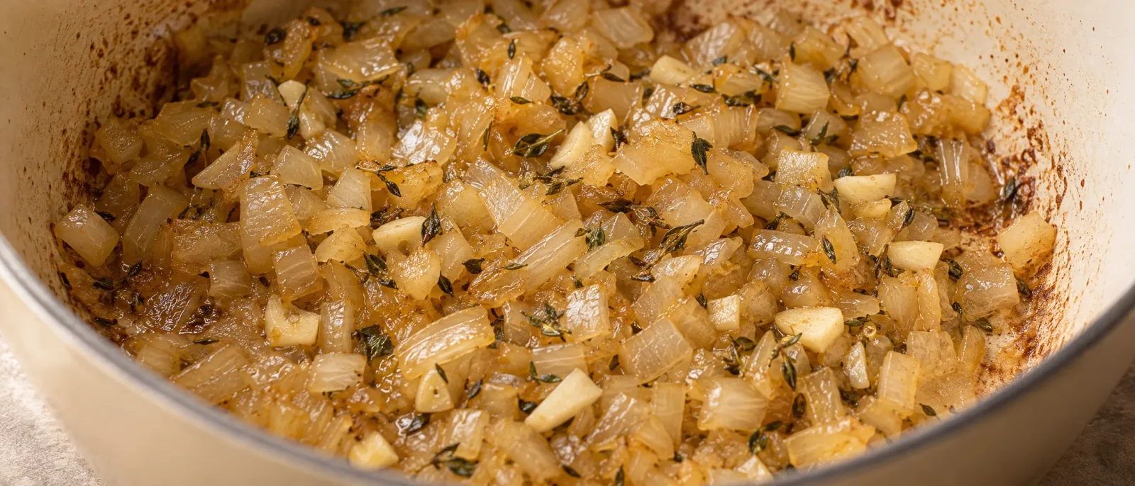 Soften the onion