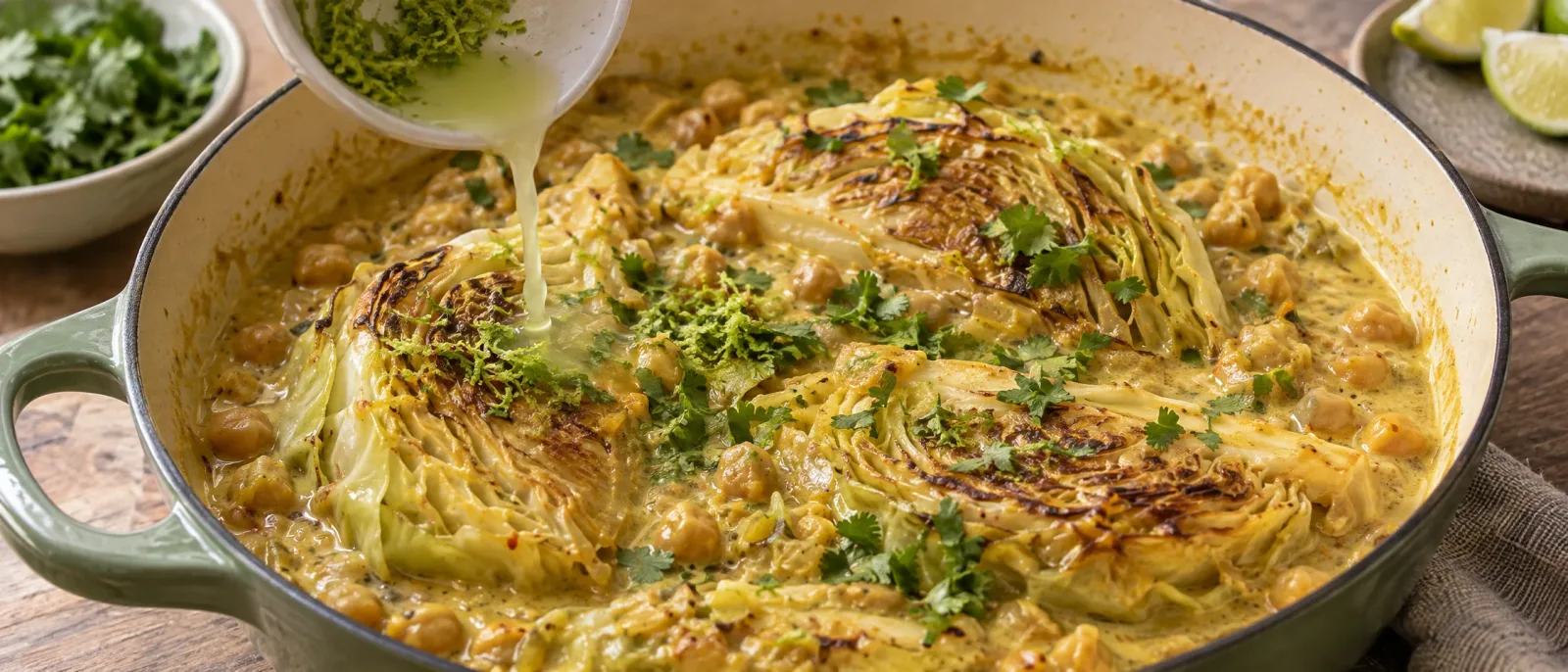 Finish with lime and serve