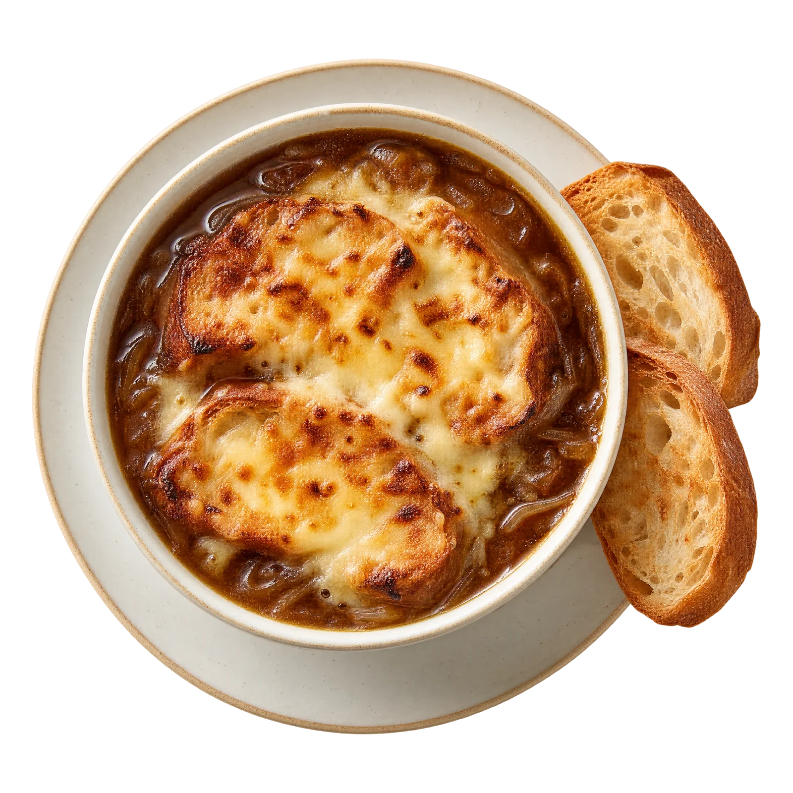 Zupa cebulowa zapiekana z Gruyère