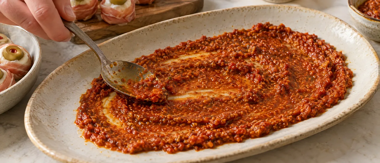 Ułóż na pesto i podaj