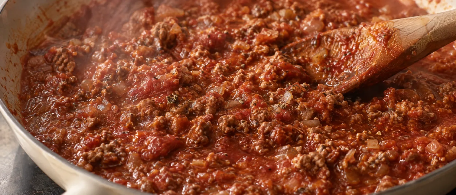 Simmer and reduce the sauce