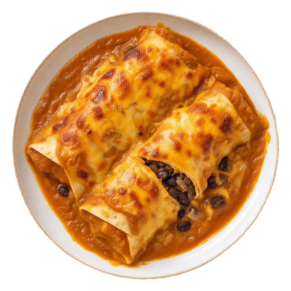 Pumpkin and Black Bean Enchiladas