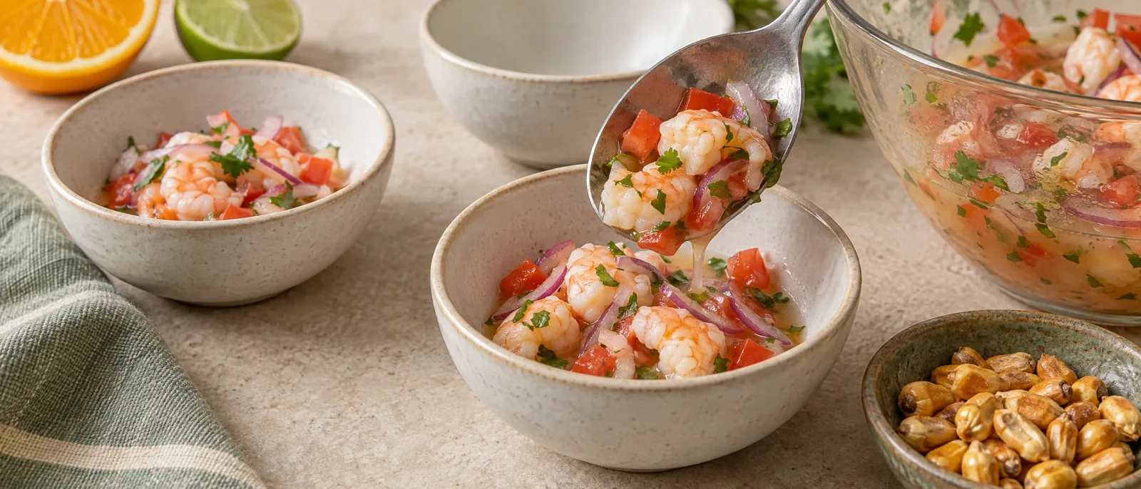 Serve with crunchy corn