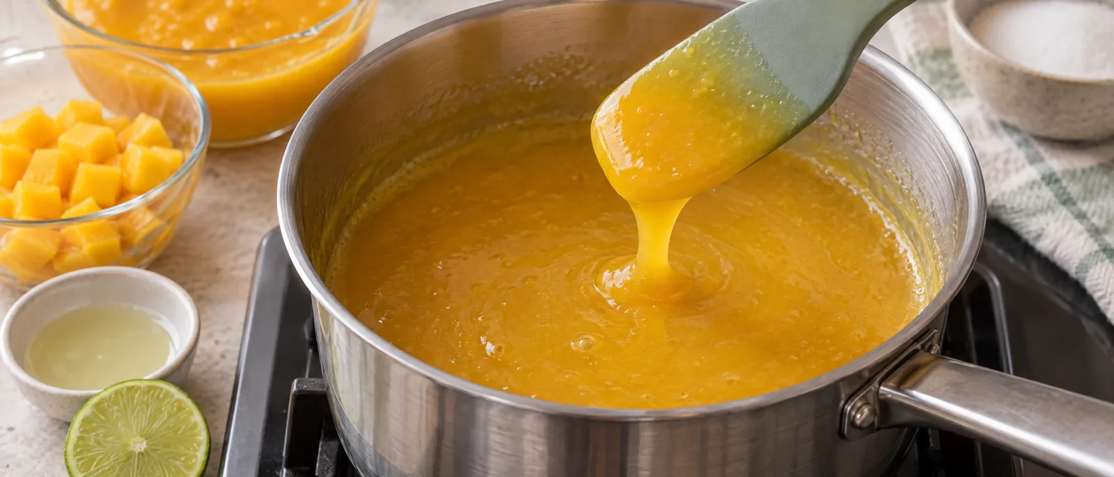Ugotuj warstwę mango