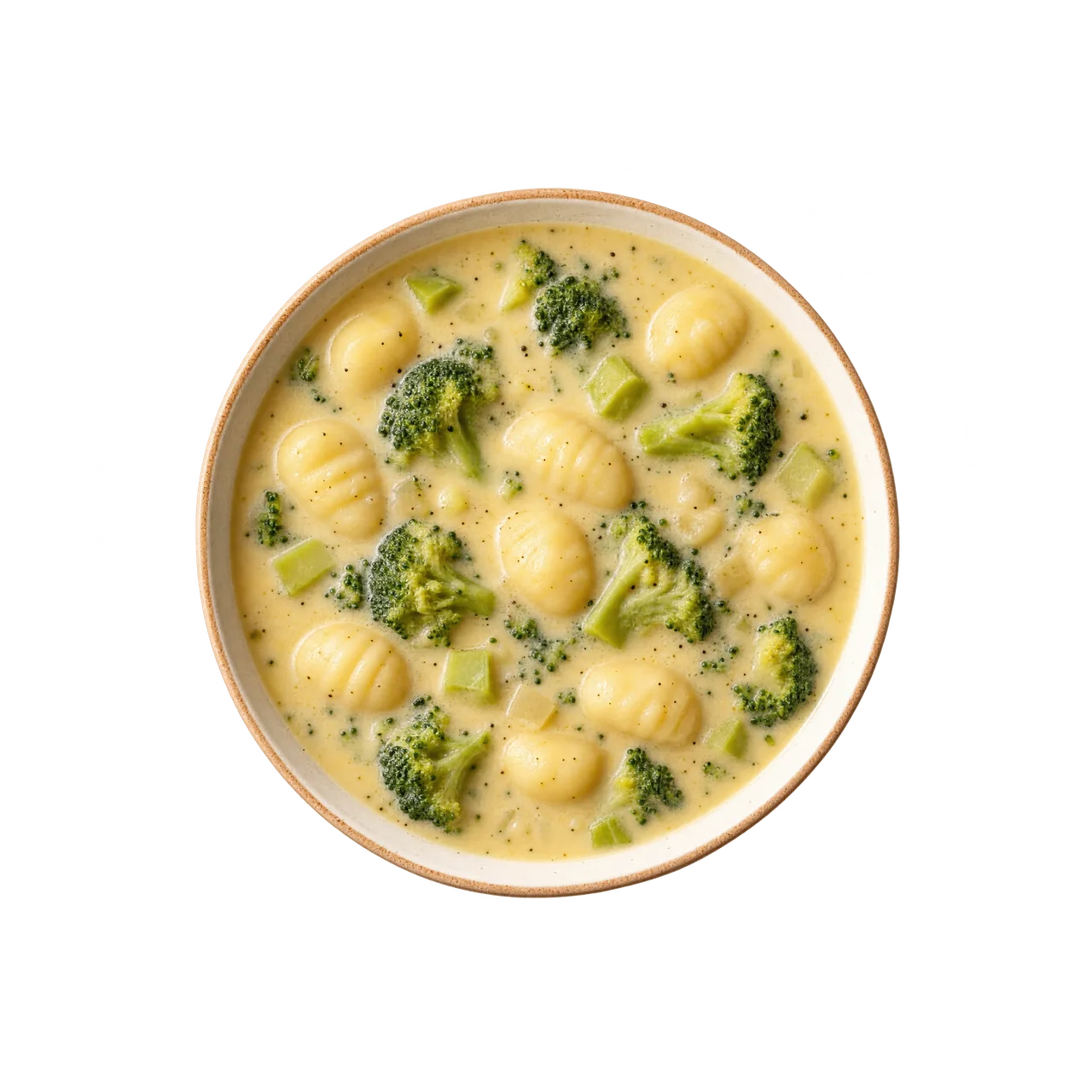 Broccoli Cheddar Gnocchi Soup