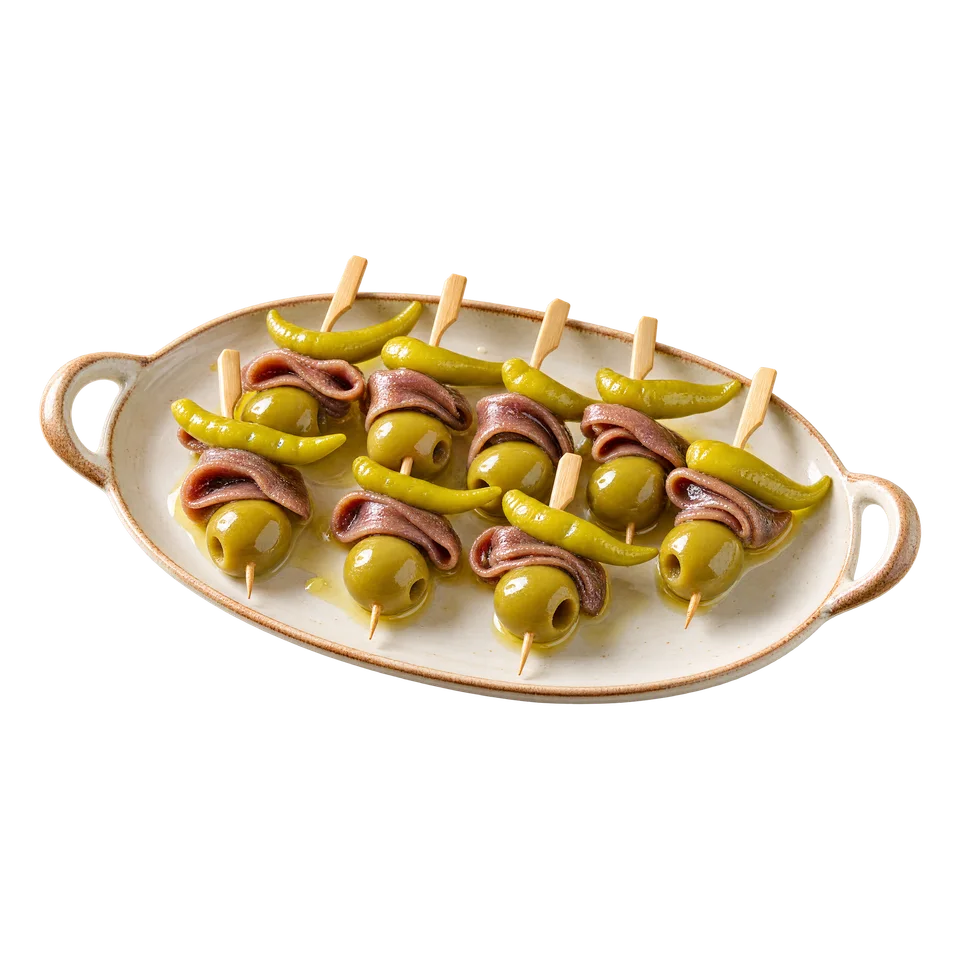 Gilda — baskijskie koreczki z anchois